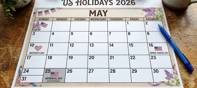 US Holidays 2026: Federal Holidays, State Holidays, and Paid Days Off Explained